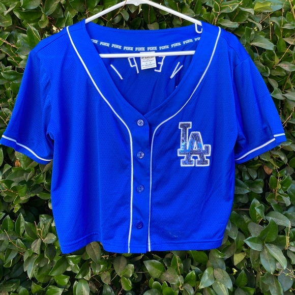 dodgers jersey crop top